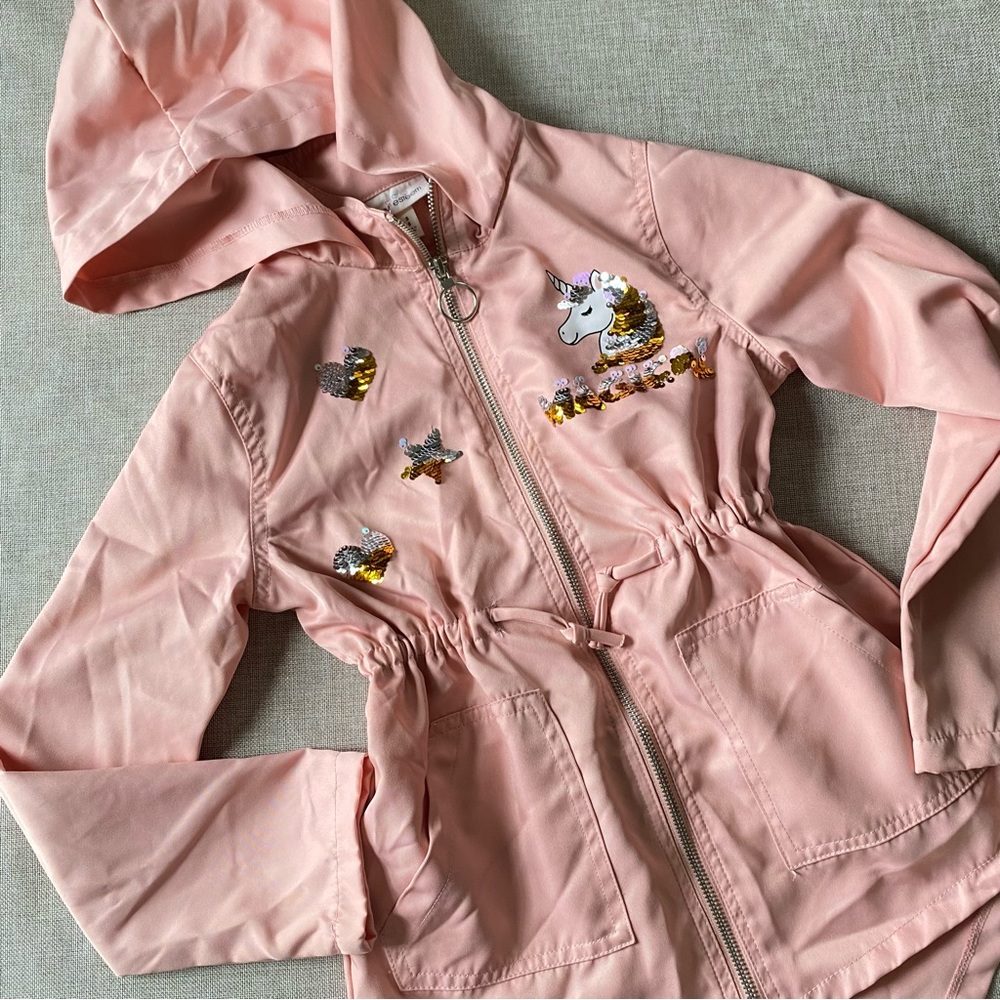 Girls Unicorn Pink Jacket